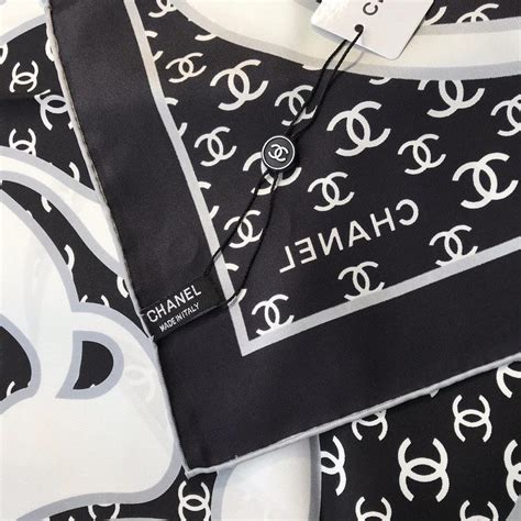 chanel hijab price|authentic Chanel scarf.